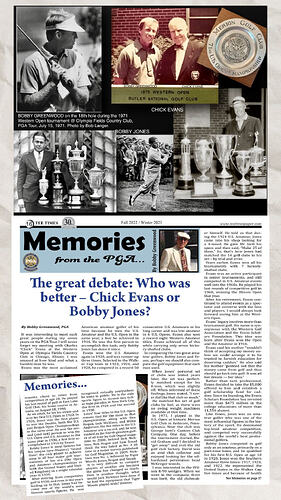 Chick Evans-Bobby Jones collage