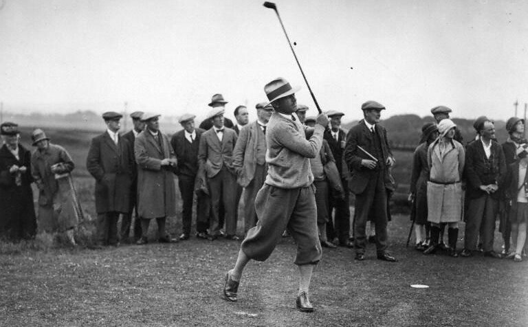 Bill Mehlhorn, American golfer, at the 1927 Open Golf Championship, St Andrews.jpg